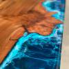 Burr Elm River Dining Table Deep Sea Thumbnail