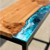Deep Sea & Burr Elm River Console Table Thumbnail