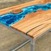 River Desk in Burr Elm Deep Sea Art Thumbnail