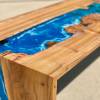 Elm Double Waterfall River Coffee Table Thumbnail