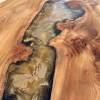 Burr Elm & Molten Gold River Dining Table Thumbnail