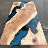 Elm Diagonal & Galactic Blue River Table Thumbnail