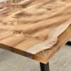 Burr Elm & Transluscent Mocha Resin Dining Table 1 Thumbnail