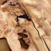 Burr Elm & Transluscent Mocha Resin Dining Table 1 Thumbnail