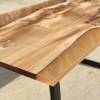Burr Elm & Transluscent Mocha Resin Dining Table 2 Thumbnail