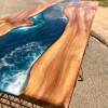 Burr Elm & Resin River Bench Thumbnail