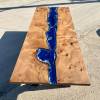 Character Elm Deep Sea Resin Dining Table Thumbnail
