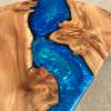 Burr Elm & Resin River Oval Dining Table Thumbnail