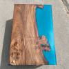 Burr Elm Frosted Blue Coffee Table Thumbnail