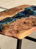 Full Burr Elm & Deep Sea Resin River Table Thumbnail