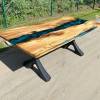 Galactic Blue & Elm River Dining Table Thumbnail