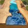 Burred Oak & Resin Glacier Desk Thumbnail