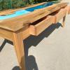 Burred Oak & Resin Glacier Desk Thumbnail