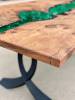 Elm & Kryptonite Green Resin Dining Table Thumbnail
