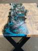 Tinted Oak & Galactic Blue Dining Table Thumbnail