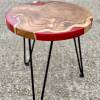 Teak Side Table with Lava Resin Thumbnail