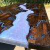 Lightning Oak & Resin Dining Table Thumbnail