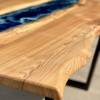 Live Edge Elm & Deep Sea River Table Thumbnail