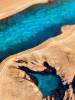 Live Edge Oak River Table Reef Blue Thumbnail