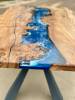 Burr Elm Deep Sea Resin Dining Table Thumbnail