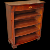 Antique Reproduction Low Bow Front Open Bookcase Thumbnail