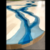 Maple & Blue Resin River Dining Table  Thumbnail