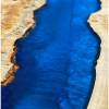 Mappa Burr & 2 Tone Blue River Dining Table Thumbnail