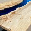 Mappa Burr & 2 Tone Blue River Dining Table Thumbnail