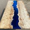 Mappa Burr & 2 Tone Blue River Dining Table Thumbnail
