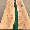 Pippy Oak & Green River Dining Table (SOLD) Thumbnail