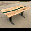 Pippy Oak & Green River Dining Table (SOLD) Thumbnail