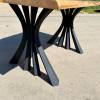 Burr Oak & Molten Gold River Dining Table Thumbnail
