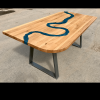 Oak & Blue Resin River Dining Table Thumbnail