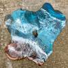Teak & Resin Ocean Art Side Table 1 Thumbnail