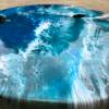 Teak & Resin Ocean Art Side Table 2 Thumbnail