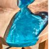Oval Elm & Ocean Art Lamp Table Thumbnail