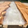 Oak River Dining Table & Bench Set Pearl Thumbnail