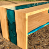 Pippy Oak & Blue Resin River TV Stand/Coffee Table Thumbnail