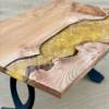 Burr Elm Coffee Table Molten Gold Art Resin  Thumbnail