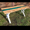Pippy Oak & Turquoise River Desk (SOLD) Thumbnail