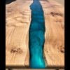 Pippy Oak & Reef Blue River Dining Table (SOLD) Thumbnail