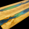 Oak & Resin Live Edge River Dining Table Thumbnail
