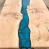 Pippy Oak & Reef Blue River Dining Table 4 Seater (SOLD) Thumbnail