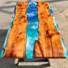 Sea Theme Yew & Resin River Dining Table Thumbnail