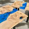 Burr Oak Sealife Extending River Dining Table Thumbnail
