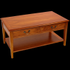 Reproduction Sheraton Coffee Table & Drawers Thumbnail