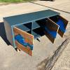 River Sideboard Burr Elm & Ocean Art Thumbnail