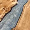 Silver Pearl & Live Edge Oak River Dining Table Thumbnail