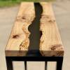 Oak & Smokey Grey River Console Table Thumbnail
