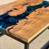 Single Slab Elm & Galactic Blue River Coffee Table Thumbnail